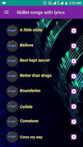 Skillet songs with Lyrics screenshot 1