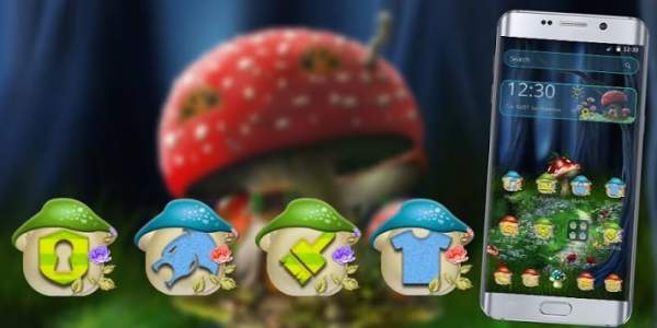 Green Forest Mushroom Theme screenshot 4