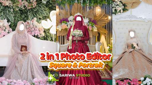 Wedding Hijab Syari Photo Camera screenshot 1