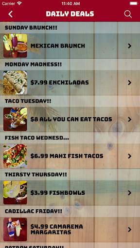 Tequila Sunrise APP screenshot 3
