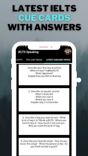 IELTS Cue cards скриншот 2