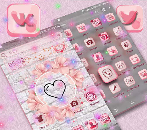 Heart Love Launcher Theme screenshot 4