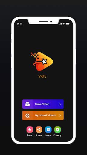 Vidly  Photo Lyrical Video Status Maker With Music screenshot 1