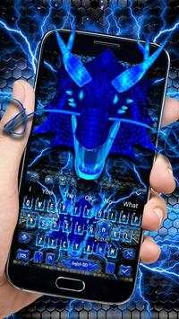 Ice Dragon Keyboard Theme screenshot 1