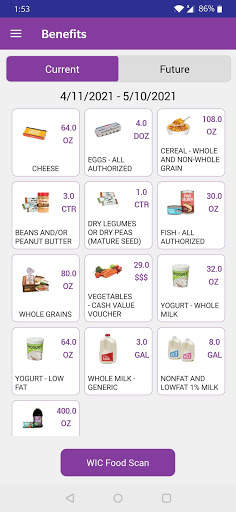 California WIC App screenshot 1
