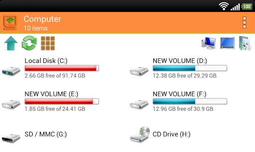 WiFi PC File Explorer Pro screenshot 2