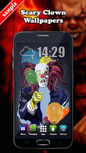 Scary Clown Wallpaper screenshot 3