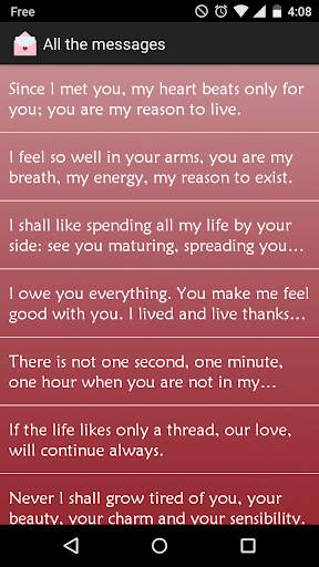 Love Messages SMS screenshot 2