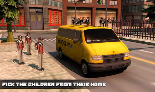 School Van Driver Simulator 3D screenshot 1