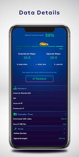 Internet Speed Test - Wifi Speedcheck 2021 screenshot 2
