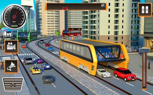 Elevated Transit Bus Sim:Futuristic Bus Driving screenshot 2