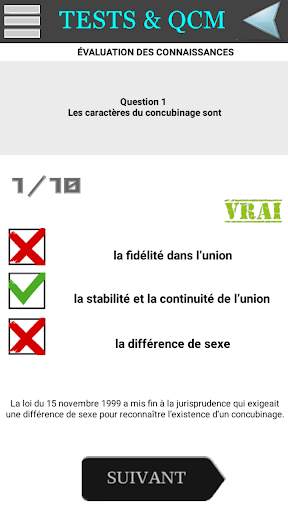 QCM DE DROIT CIVIL POUR CONCOURS A & B screenshot 6
