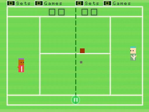 Wimble Pong Tennis (2D Tennis Game) screenshot 3