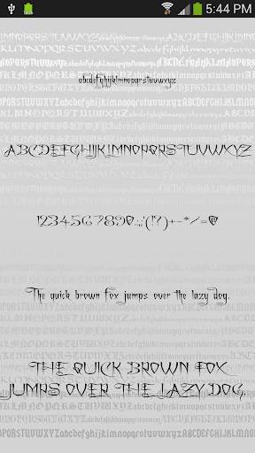 Gothic Fonts for Android screenshot 1