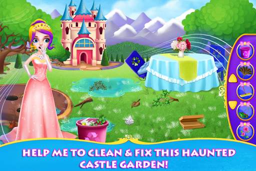 Princess Cleaning Haunted Castle screenshot 7