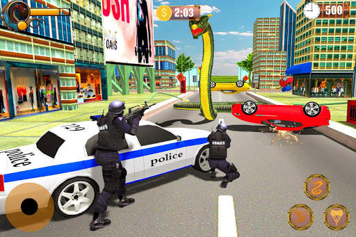 Angry Anaconda Snake Rampage: City Attack screenshot 9