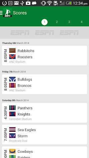 NRL Live Scores - League Now screenshot 1