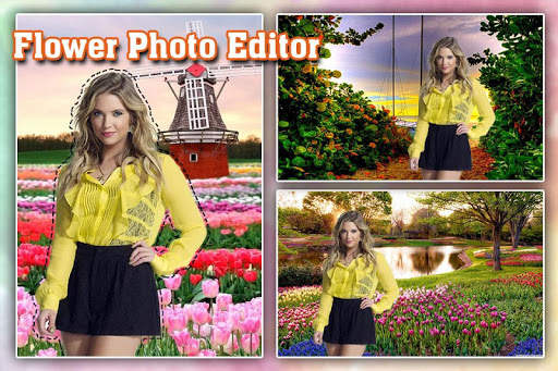 Flower Photo Frame : Cut Paste Editor screenshot 3