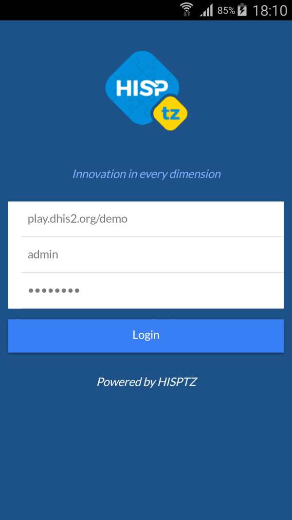 DHIS2 Touch screenshot 1