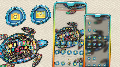 Turtle Mandala Launcher Theme screenshot 3
