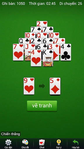 kim tự tháp - trò chơi bài screenshot 2