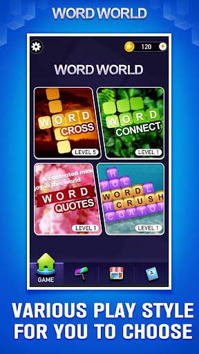 Word World - 4 tiny word games screenshot 1