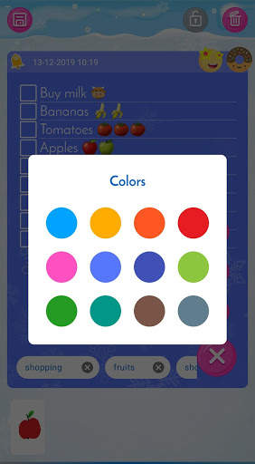Winter Princess Notepad (with PIN or fingerprint) screenshot 7