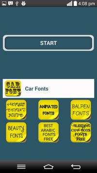 Car Fonts screenshot 1