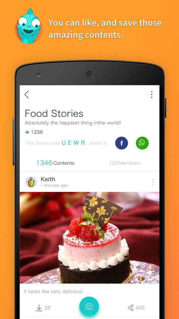 XBase - like & share interests screenshot 2