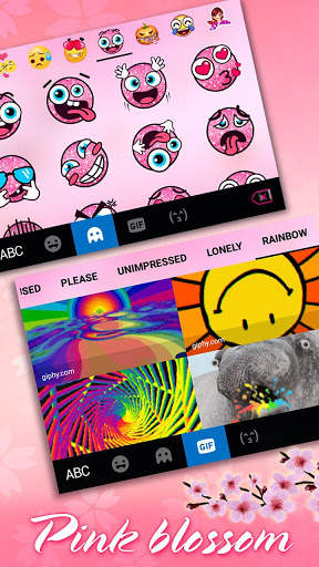 Pink Spring Flowers Keyboard Theme screenshot 4