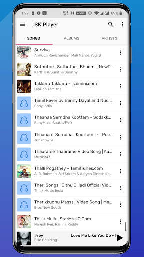 SK Music Player - Music and Audio Player screenshot 2