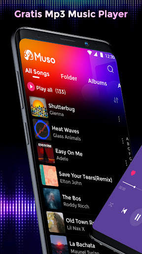 Offline Music Mp3 Player- Muso स्क्रीनशॉट 1