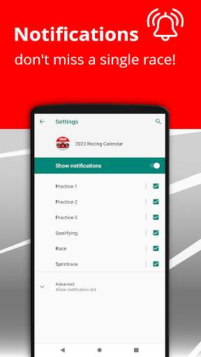 Racing Calendar 2024   Ranking screenshot 3