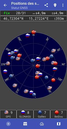 État GNSS (Test GPS) screenshot 1