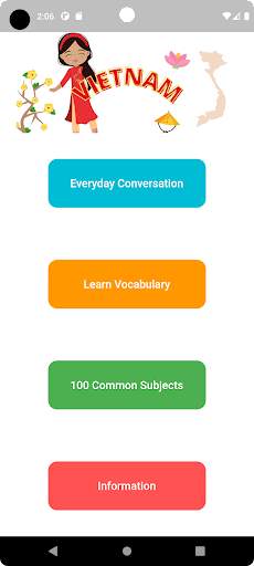 Speak Vietnamese Phrase, Vocab screenshot 1