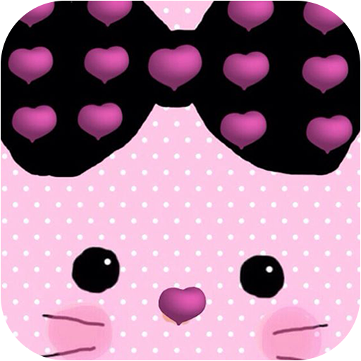 Pink Bowknot Cute Kitty Theme icon