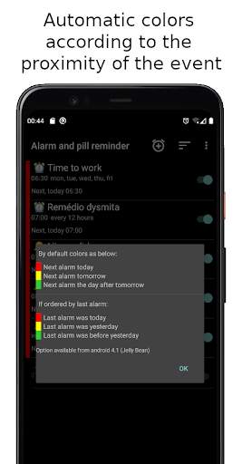 APR Alarm and pill reminder скриншот 2