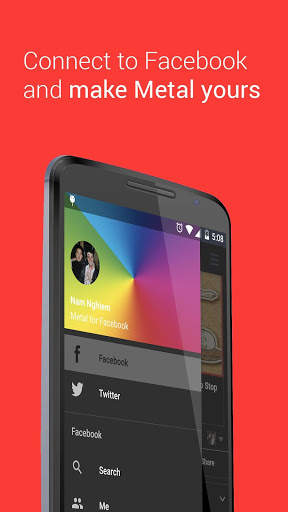 Metal for Facebook & Twitter screenshot 6