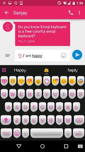 White Type Writer Keyboard screenshot 3