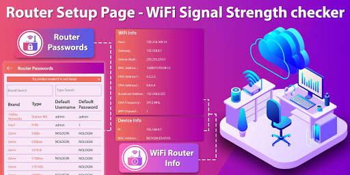Router Setup Page - WiFi Signal Strength checker screenshot 1