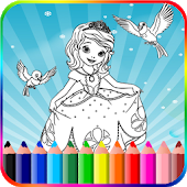 Coloring Book Princess Girls icon