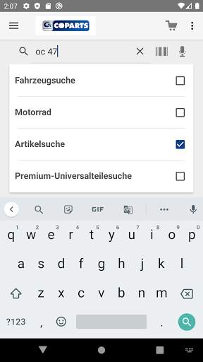 COPARTS Mobile screenshot 7