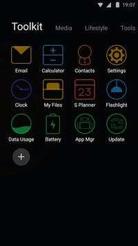 Colorful Night Neon Launcher Theme screenshot 3