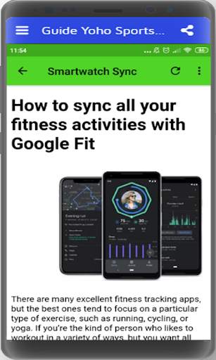 Guide Yoho Sports Smartwatch screenshot 2