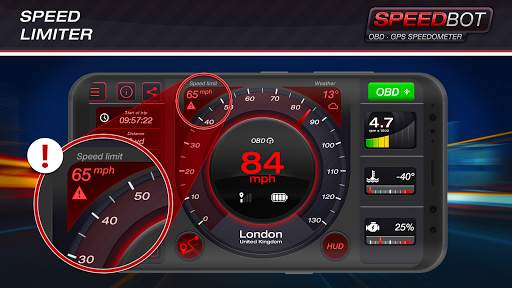 Speedbot. GPS/OBD2 Speedometer screenshot 2