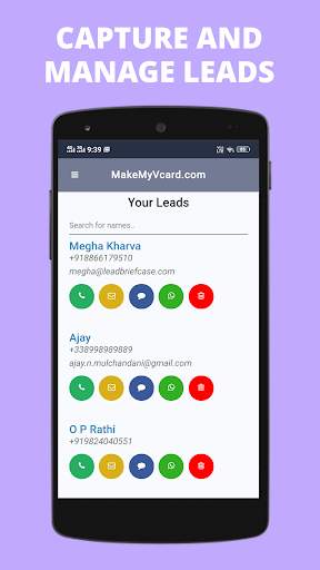 Digital Business Card Maker App by Make My vCard screenshot 8