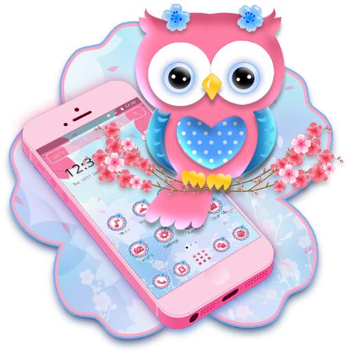 Cute Pink Owl Theme 1.1.1