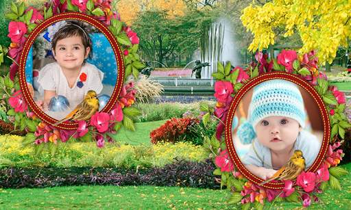 Awesome Double Photo Frame Garden Wale Application screenshot 24