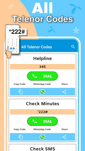 Sim Codes: Pak Network Codes screenshot 4