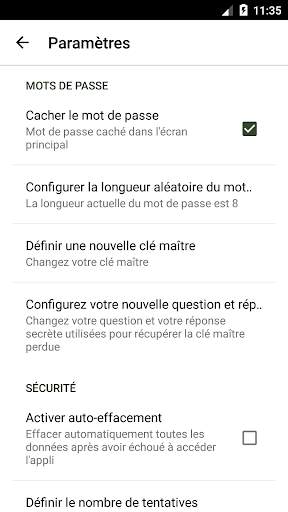 Cadenas Mot de Passe screenshot 3